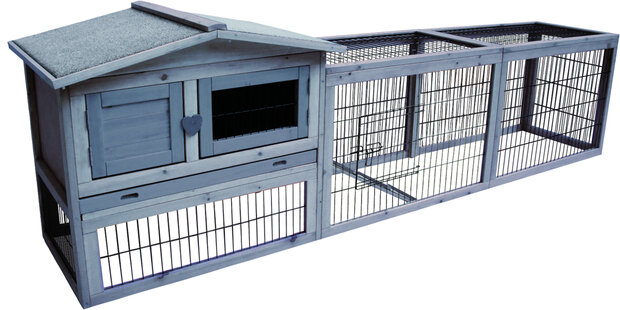 Konijnenhok Jumbo Cottage Grijs