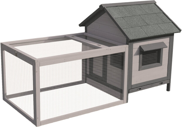 Konijnenhok Grace Cottage Grijs