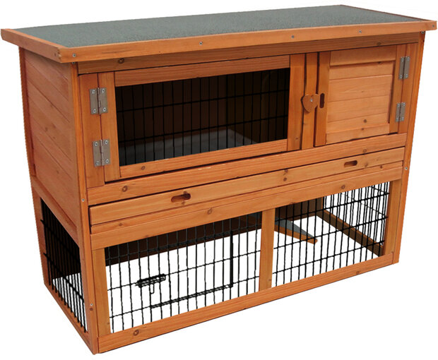 Konijnenhok Loft Classic Bruin