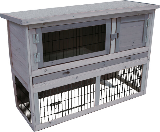 Konijnenhok Loft Cottage Grijs