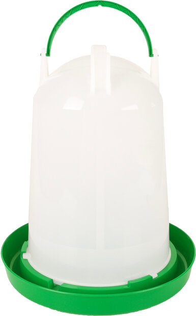 Drinkklok Pluimvee Twist Rond Groen &amp; Wit