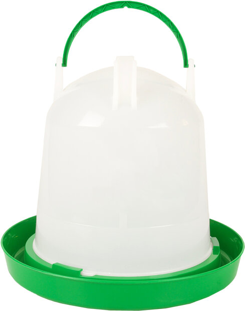 Drinkklok Pluimvee Twist Rond Groen &amp; Wit