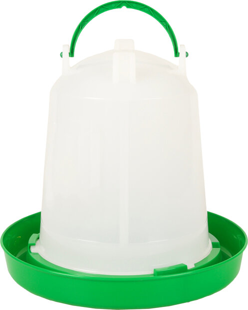 Drinkklok Pluimvee Twist Rond Groen &amp; Wit