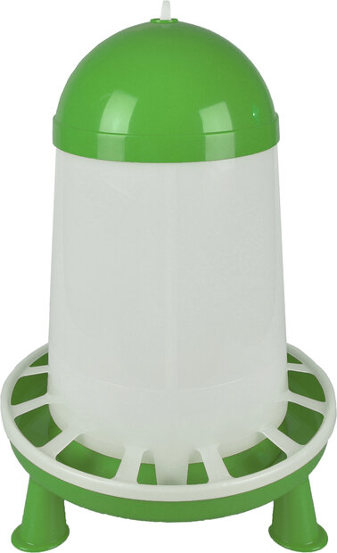 Voederbak met pootjes Pluimvee Twist Groen &amp; Wit