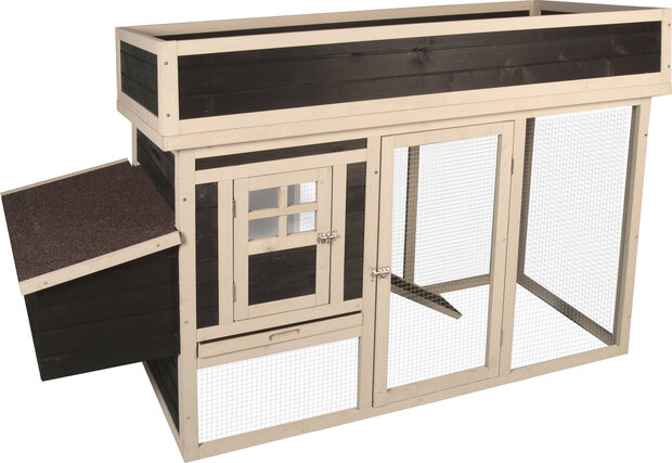 Kippenhok Flora Country Bruin