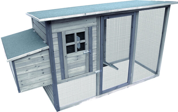 Kippenhok Palacio Cottage Grijs