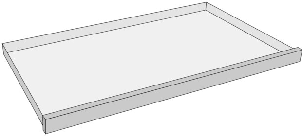 Vervanglade Flora Grijs