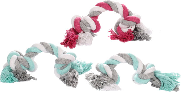 Speelgoed Jim Touw met 2 knopen Meerkleurig