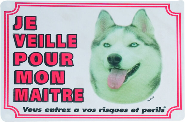 Waakbord FR Husky Wit