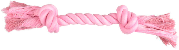 Speelgoed Small Dog Cub Touw Izra met 2 knopen Roze