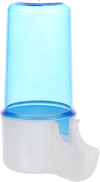 Drink- en voederfontein Neri Rond Blauw &amp; Wit