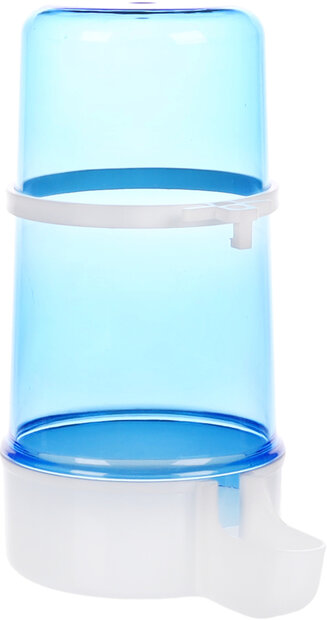 Drink- en voederfontein Neri Rond Blauw &amp; Wit