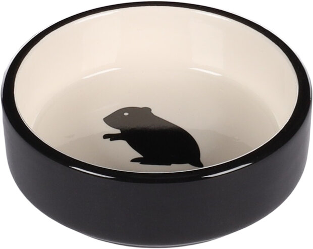 Eet- en drinkpot Hamster Nala Rond Zwart &amp; Wit