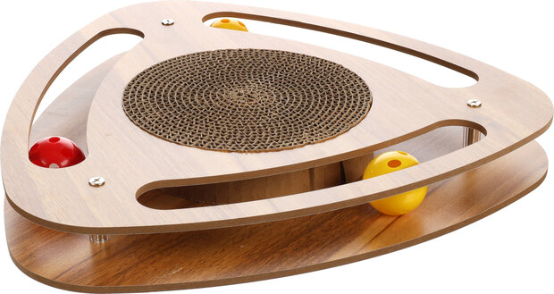 Krabspeelgoed Densi Driehoek met bal Bruin