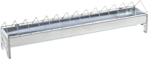 Voederbak Pluimvee Herka Rechthoekig Zilver