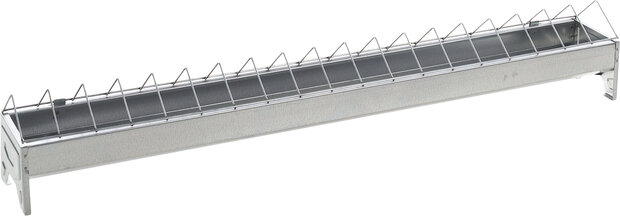 Voederbak Pluimvee Herka Rechthoekig Zilver