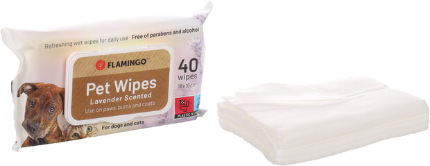 Verzorgingsdoekje Reini met lavendelgeur Ge&radic;&Oslash;mpregneerd doekje