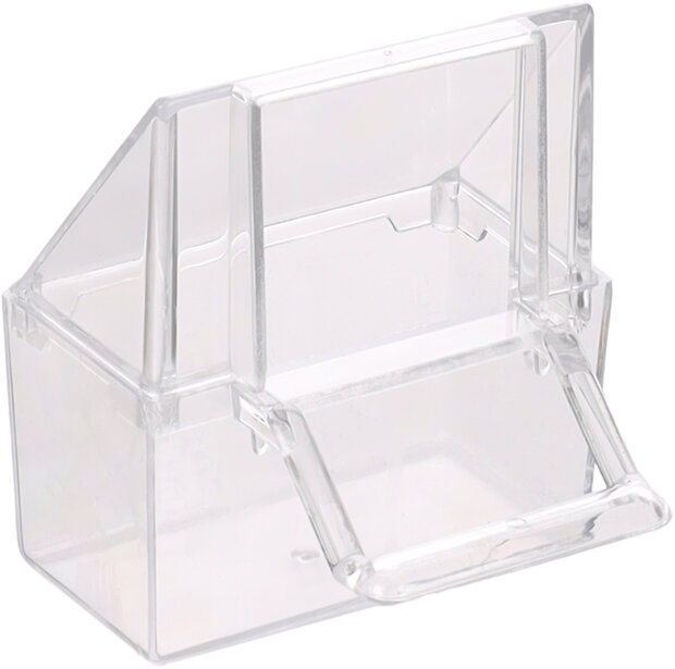 Zaad- en waterbakje met opstap Pano Transparant