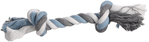 Speelgoed Jim Touw met 2 knopen Blauw