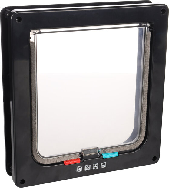 Poezendeur 4-standen Vego Zwart