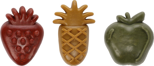 Snack Veggie Fruitmix met aardbei &amp; met ananas &amp; met appel Meerkleurig