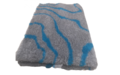 Vet Bed Waves Antraciet Blauw - Latex Anti Slip