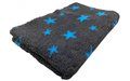 Vet bed Stars Antraciet Turquoise - anti-slip