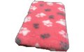 Vet Bed Roze Wit Grijs voetprint- latex anti-slip.